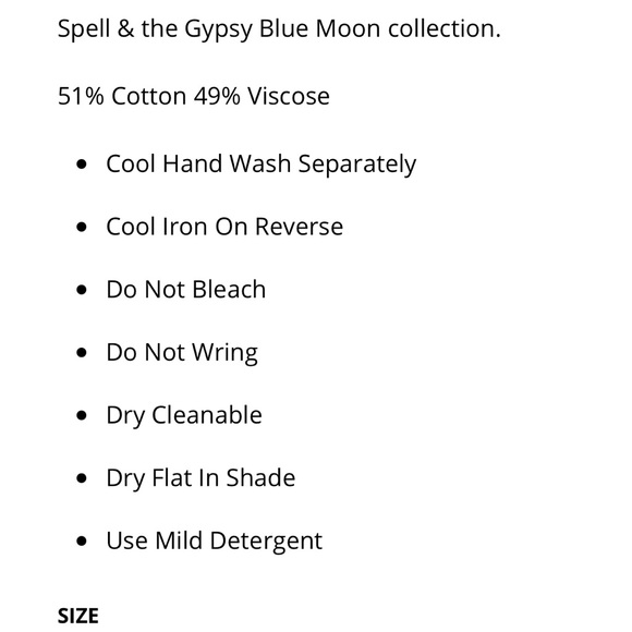 NWT💫Spell Cinder Blouse in off white size small - Picture 11 of 11